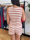 Red Striped Knit Tank Top Shirts & Tops