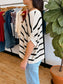 Relaxed Striped Sweater Top Shirts & Tops