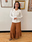 Ruffle Trim Cardigan Top Shirts & Tops