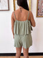 Sage Tiered Romper Romper