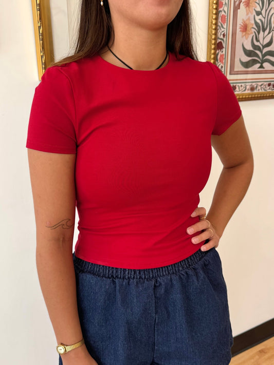 Short Sleeve Baby Tee Shirts & Tops