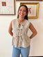 Striped Bow Tie Tank Top Shirts & Tops