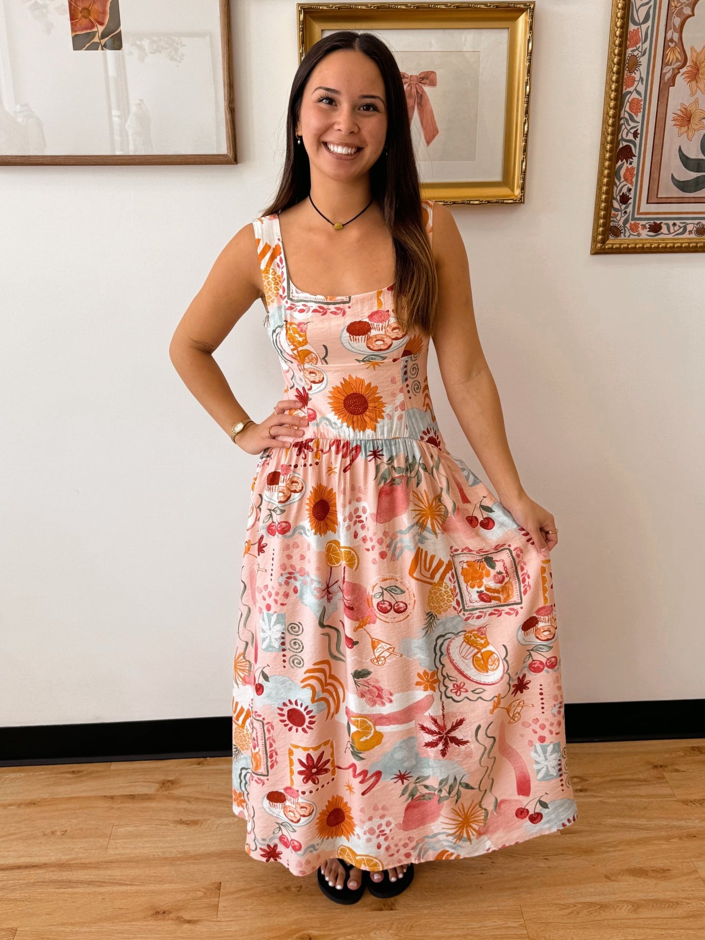 Sunny Days Print Dress Dress