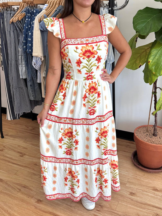 Sunset Floral Maxi Dress Dress