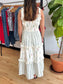 Tiered Floral Color-Block Dress Dress