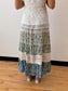 Tiered Lace & Floral Skirt Skirt