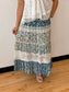 Tiered Lace & Floral Skirt Skirt