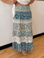 Tiered Lace & Floral Skirt Skirt