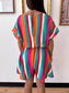 Tropical Striped Romper Romper