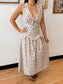 Vintage Floral Empire Dress Dress