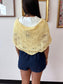 Yellow Floral Poncho Top Shirts & Tops