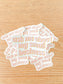 Ask about my Small Business Sticker Decorative Stickers